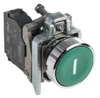 xb4ba3311 Schneider Electric Harmony XB4 Series Push Button, Panel Mount, 22mm Cutout, SPST