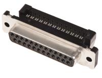 1658612-2 TE Connectivity Amplimite HDF-20 25 Way Right Angle Cable Mount D-sub Connector Socket, 2.77mm Pitch