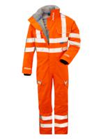 pr505r-r-5xl PULSAR Orange Reusable Hi Vis Overalls, 5XL