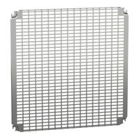 nsymr66 Schneider Electric Steel Perforated Mounting Plate, 555mm H, 551mm W, 15mm L for Use with Spacial CRN Enclosure,