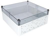 74400201 Spelsberg AKL Series Grey Polystyrene Enclosure, IP65, Transparent Lid, 300 x 300 x 132mm