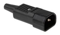 47320000 Schurter C14 Cable Mount IEC Connector Male, 10A, 250 V