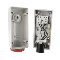 5611687 Scame Switchable IP67 Industrial Interlock Socket 3PN+E, Earthing Position 6h, 16A, 415 V