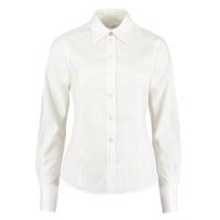 kk702w-16 Kustom Kit KK702 White Cotton, Polyester Work Shirt, UK 38in, EU 108cm
