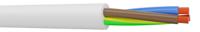 vvf2x075b AXINDUS H05VV-F 0.75 mm² 2 Core Power Cable, White PVC, 50m