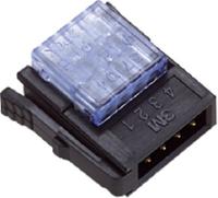 371042165 3M 371 Series Terminal Plug, 4-Way, 3A, 20 → 26 AWG Wire, IDC Termination