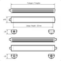 118410-01 LED2WORK 118410 LED Machine Light, 24 V dc, 24 V dc, 24 V dc, 715 mm