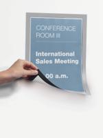 486923 Durable MagneticDURAFRAME® MAGNETIC Silver A4 Metal Information Frame, 323mm Height, 236mm Width