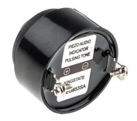 535-8499 RS PRO 80dB Panel Mount Slow Pulse Internal Piezo Buzzer, 42.5 (Dia.) x 33mm, 6V dc Min, 28V dc Max