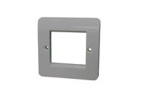 htc-fp1gos30dda HellermannTyton Connectivity HTC Series, Cat6a Single Gang 86 x 86 Faceplate