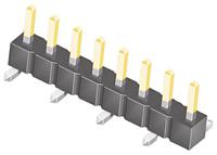 tsm-108-01-l-sv Samtec TSM Series Straight Surface Pin Header, 8 Contact(s), 2.54 mm Pitch, 1 Row, Unshrouded
