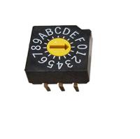 sd-1010 Nidec Components SD-1000, 16 Position, Hexadecimal Rotary Switch, 100 mA, Pin
