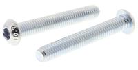 491-5322 RS PRO Bright Zinc Plated Steel Hex Socket Button Screw, ISO 7380, M6 x 40mm