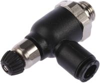 7060-06-10 Legris 7060 Series Threaded Exhaust Regulator, G 1/8 Male Inlet Port x 6mm Tube Outlet Port