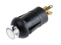 820-7546 RS PRO Illuminated Miniature Push Button Switch, Momentary, PCB, 8mm Cutout, SPST, Blue, Green LED, 30V dc