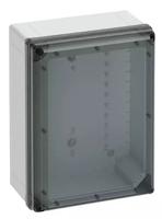70173401 Spelsberg Grey Polycarbonate General Purpose Enclosure, IP66, IP67, IK09, Transparent Lid, 400 x 300 x 226mm