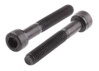 468-0127 RS PRO Black, Self-Colour Steel Hex Socket Cap Screw, DIN 912, M6 x 40mm