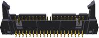 5499345-9 TE Connectivity AMP-LATCH Series Right Angle Through Hole PCB Header, 40 Contact(s), 2.54 mm Pitch, 2 Row, Shrouded