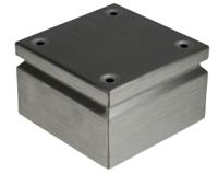 144-1348 RS PRO Steel Junction Box, IP66, 150 x 150 x 80mm