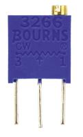 3266w-1-502lf 5kΩ, Through Hole Trimmer Potentiometer 0.25W Top Adjust Bourns, 3266