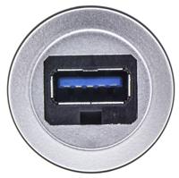 09454521902 Harting Straight, Panel Mount, Socket- Single Port Type A 3.0 USB Connector