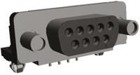 5747844-5 TE Connectivity Amplimite HD-20 9 Way Right Angle Through Hole D-sub Connector Socket, with 4-40 UNC Female Screwlocks,