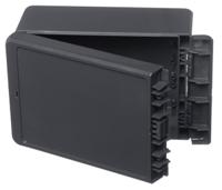 96014234-b-181309-pc-v0-7024 Bopla Bocube Series Graphite Grey Polycarbonate V0 Enclosure, IP66, IP68, IK07, Graphite Grey Lid, 191 x 125 x 90mm