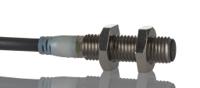 e2a-s08ks02-wp-b1-5m Omron Inductive Threaded Barrel Proximity Sensor, M8, 2 mm Detection, PNP NO, 12 → 24 V dc