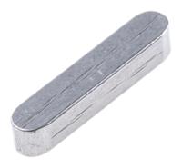 302-4015 RS PRO 20 x 4 x 4mm Steel Feather Key