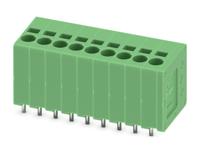 1990928 Phoenix Contact SPT 1.5/9-V-3.5 Series PCB Terminal Block, 9-Contact, 3.5mm Pitch, Through Hole Mount, 1-Row, Spring