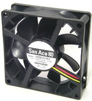 9s0812p4f011 Sanyo Denki 9S Series Axial Fan, 12 V dc, DC Operation, 55.7m³/h, 1.32W, 110mA Max, 80 x 80 x 25mm