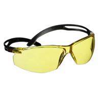 7100243980 3M SecureFit 500 Anti-Mist UV Safety Glasses, Amber PC Lens