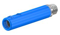 231034-23 Staubli Blue Female Banana Socket, 4 mm Connector, Screw Termination, 32A, 30 V, 60V dc, Nickel Plating