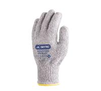 sky07 Skytec SKY07 Grey Polyvinyl Chloride, Nylon Work Gloves, Size 11, Terry Cotton Coating