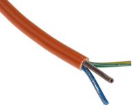 491-831 RS PRO 3183Y 0.75 mm² 3 Core Power Cable, H05VV-F, Orange PVC, 100m