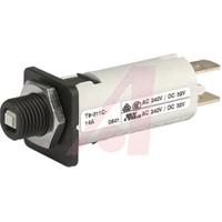 44040022 Schurter Thermal Circuit Breaker - T9-311  Single Pole 240V Voltage Rating Snap In, 10A Current Rating