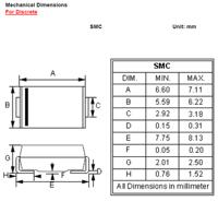 murs4100c DiodesZetex 1000 V Rectifier & Schottky Diode DO-214AB MURS4100C