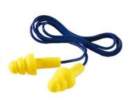 7000038199 3M E-A-R UltraFit Series Blue, Yellow Reusable Corded Ear Plugs, 29dB Rated