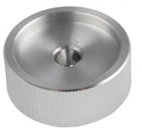 465-9864 RS PRO 30mm Silver Potentiometer Knob for 6.4mm Shaft Splined