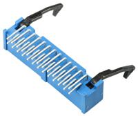 2-1761607-9 TE Connectivity AMP-LATCH Series Right Angle Through Hole PCB Header, 26 Contact(s), 2.54 mm Pitch, 2 Row, Shrouded