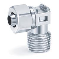 kfg2l0604-01s SMC KFG Series Elbow Fitting, 6 mm to R 1/8 Male, Threaded-to-Tube Connection Style, KFG2L0604-01S