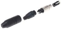 nc3fxx-hd-d Neutrik Cable Mount XLR Connector, Female, 50 V, 3 Way, Gold Alloy over Nickel Plating