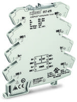 857-411 WAGO 857 Series Signal Conditioner, Current Input, Current, Voltage Output, 24V dc Supply, ATEX, IECEx