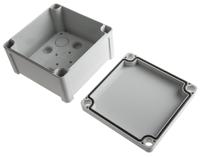 ta-111107-enclosure Fibox TEMPO Series Grey ABS Enclosure, IP65, Grey Lid, 110 x 110 x 65mm