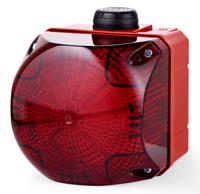 876162405 AUER Signal QSS Series Red Buzzer Beacon, 24 V ac/dc, IP65, Surface Mount, 80 at 1 Metre