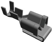 62228-1 TE Connectivity FASTON .187 Uninsulated Female Spade Connector, Piggyback Terminal, 4.75 x 0.51mm Tab Size, 0.5mm² to