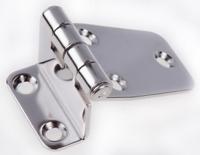 44-15-74 ROCA Stainless Steel Hatch Hinge, Screw Fixing, 37mm x 67.5mm x 2mm