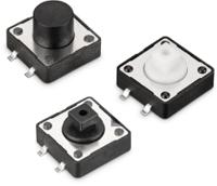 430172043816 Wurth Elektronik Black Tact Switch, SPST 50mA 7mm Surface Mount