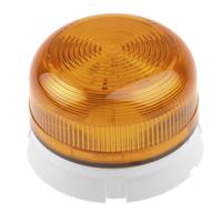qbs-0043 Klaxon Flashguard QBS Series Amber Flashing Beacon, 12 V dc, 24 V dc, Surface Mount, Xenon Bulb