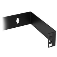 wallmounth1 StarTech.com Black 1U Steel Bracket , with 2-Post Frame 152 x 501 x 44mm